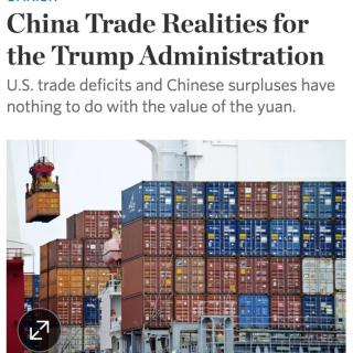 China Trade Realities for the Trump Administration