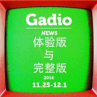 体验版与完整版11. 25~12.1GadioNews开播！