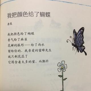 我把颜色给了蝴蝶