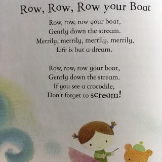 Row, Row,Row your Boat摇摇摇小船