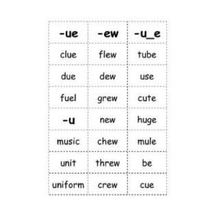 Lesson15-16:ue;ew;u_e