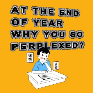 【第32期】At the end of year,why you so perplexed?