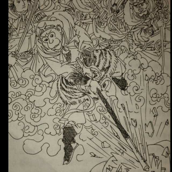 西游记——黄眉怪吃西瓜