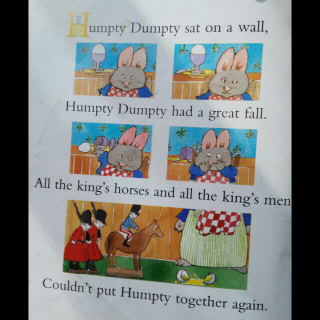 Humpty Dumpty sat on a wall