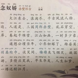 【宋词】273、《念奴娇·赤壁怀古》苏轼