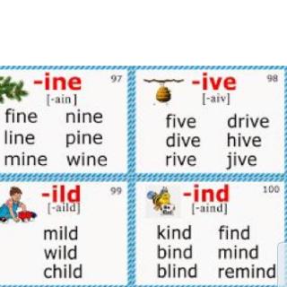 Lesson16-17:ine;ive;ile;ind