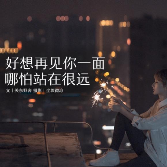 好想再见你一面,哪怕站的很远