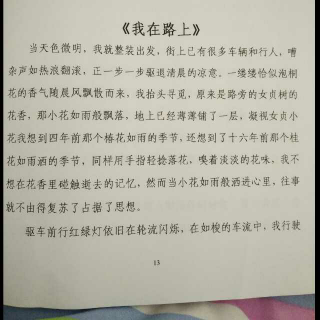 《我在路上》文/阿利