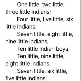 Ten little Indians十个小印第安人