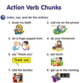 Action Verb Chunks