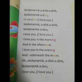 学唱英语儿歌20-爱之歌Skidamarink(I love you)