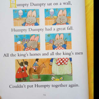 P14  Humpty Dumpty sat on a wall