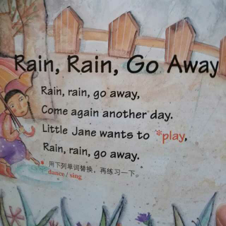rain, rain, go  away