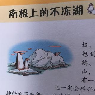 南极上的不冻湖