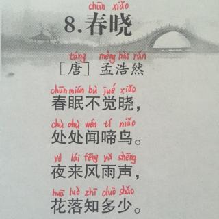 【经典诵读】《春晓》（孟浩然）