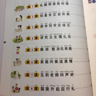 【北京版】小学生礼仪常识第一册（1-4课）