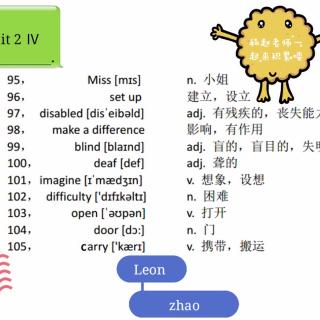 八年级下Unit2（4）单词朗读