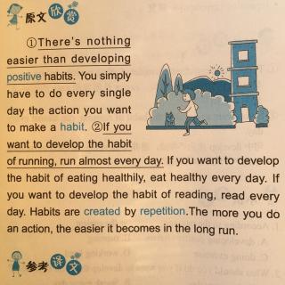 小升初英语晨读美文-How to Develop Positive Habits