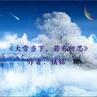 《大雪当下，若有所思》作者：轻倚岁月