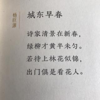 给孩子的古诗词城东早春