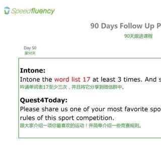 SpeedFluency Day 50