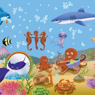 海洋世界中的sea animals