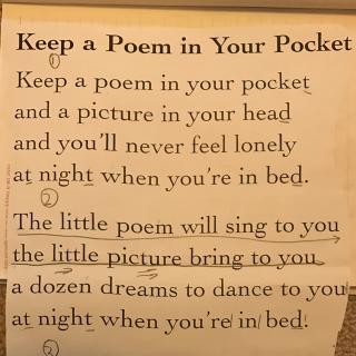 🎭英语韵律诗：Keep a Poem in Your Pocket