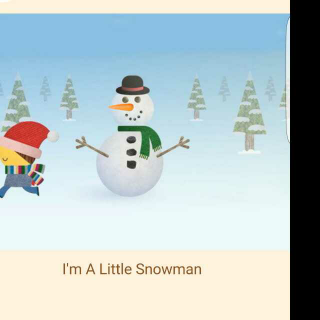 I'm a little snowman