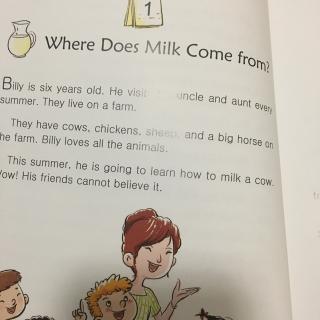 原版英文绘本故事1 Where does milk come from
