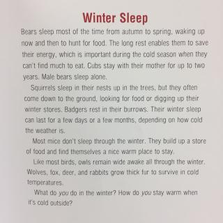 Winter Sleep