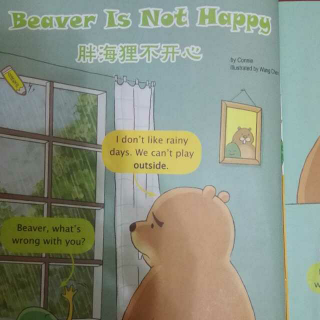 Beaver is not happy