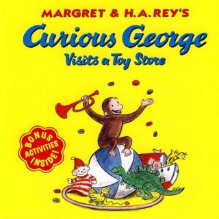 英文分级阅读绘本: 好奇的乔治19<Curious George Visits a Toy Store>蓝思AD470