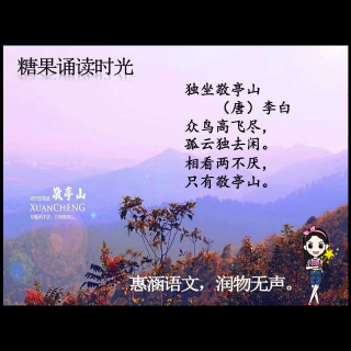 独坐敬亭山—李白