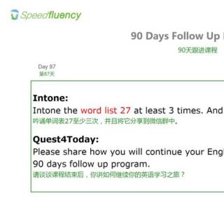 SpeedFluency Day 87