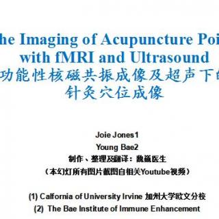 The Imaging of Acupuncture Points with fMRI and Ultrosound 