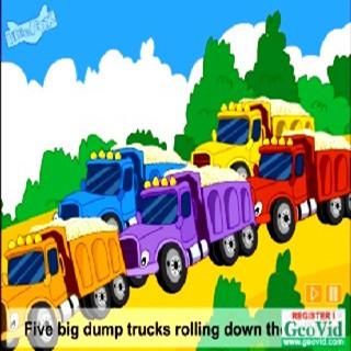 【学习数字】Five big dump trucks