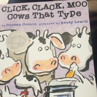 Book talk on Click，clack，moo. Cows that type