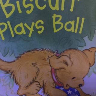 Biscuit plays ball