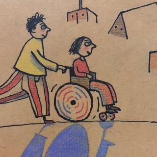 轮椅上的梦绘本图片