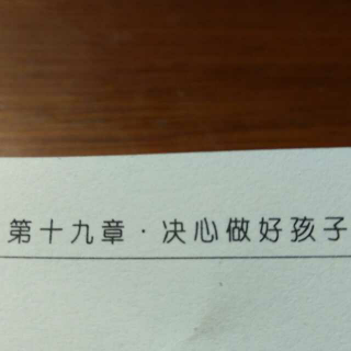 第十九章  决心做好孩子