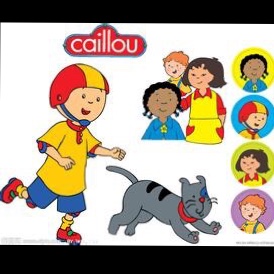 Caillou watches Rosie