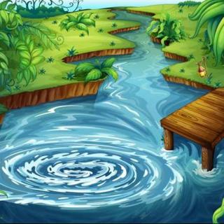 寓言故事《池塘与河流》配乐版