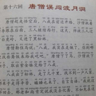 西游记  第十六回 唐僧误闯波月洞