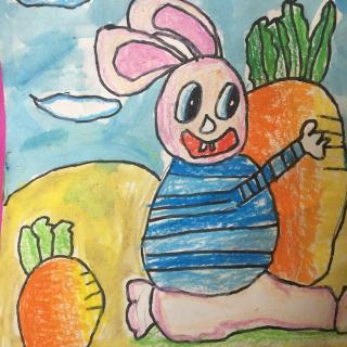 即兴表达《小兔子🐰拔萝卜》