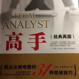 The legal  Analyst 之效率概念