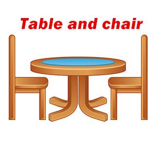 【学习物品】Table and chair