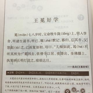 王冕好学文言文图片