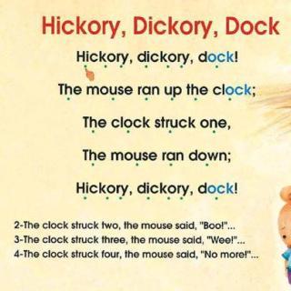 【玥妈分享】10-Hickory, Dickory, Dock (song)