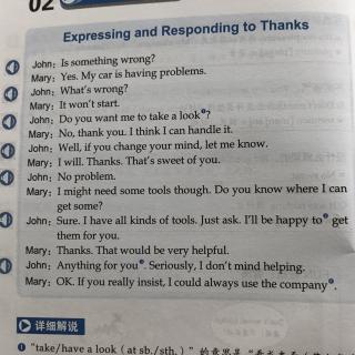 1.Expressing and responding to thabks