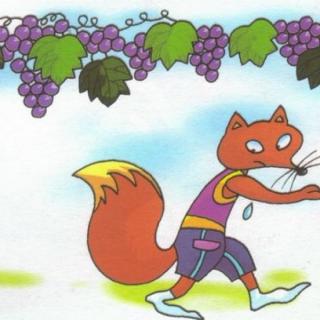 狐狸与葡萄简笔画四幅图片